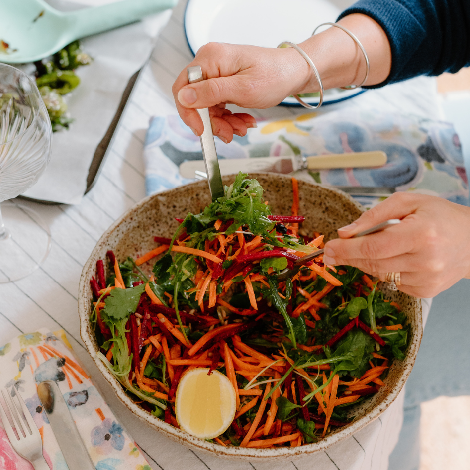 Beetroot, Carrot and Coriander Salad