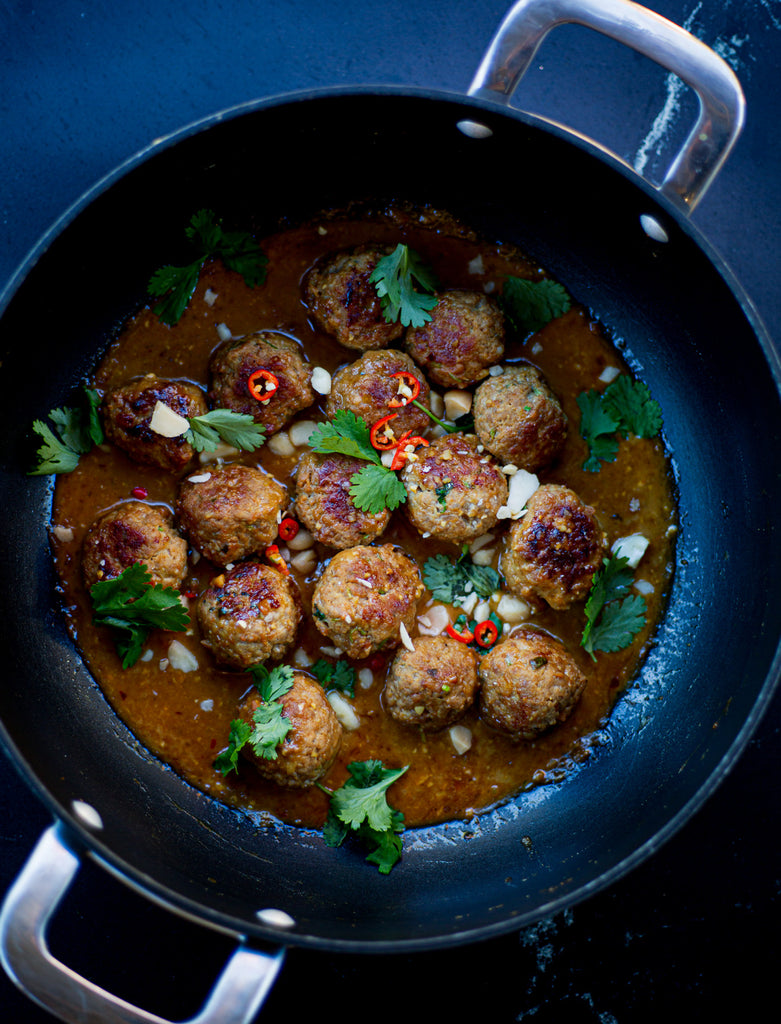 Thai Pork Satay Meatballs - Recipe by The Homestead Pantry